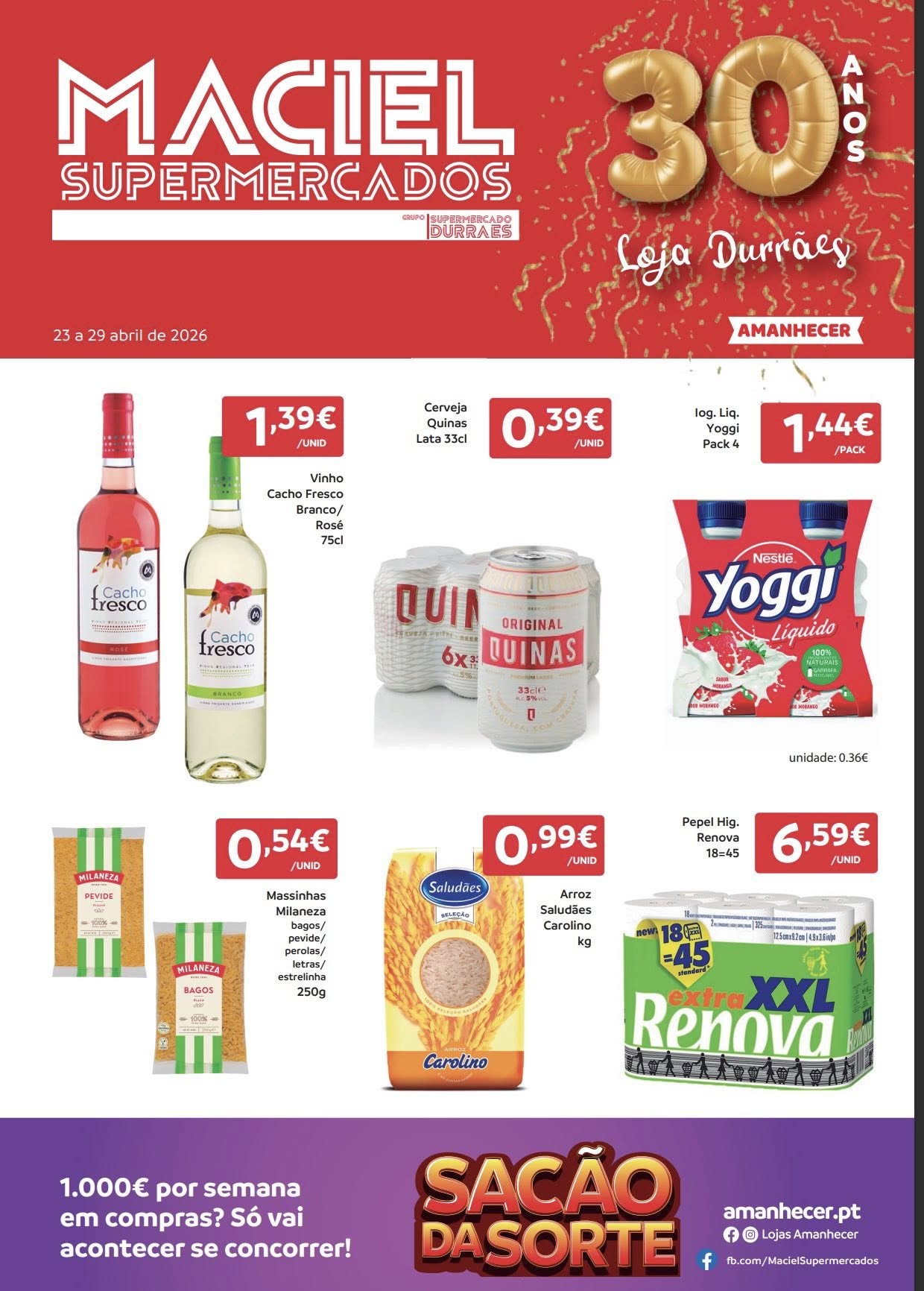 🎉 MACIEL SUPERMERCADOS CELEBROU 30 ANOS!
